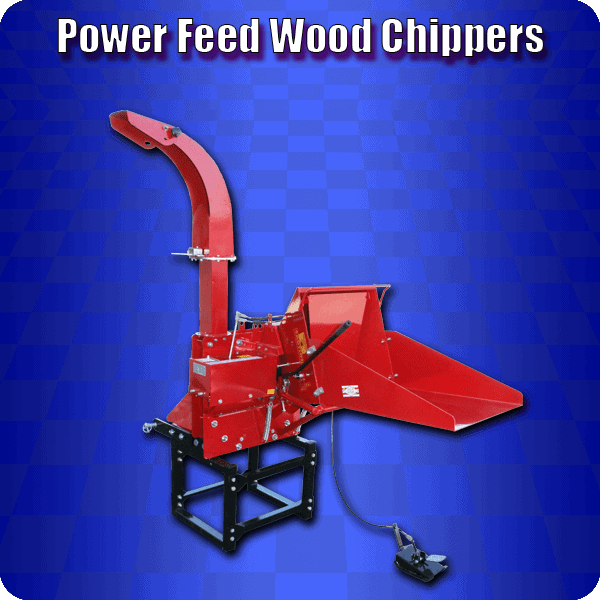 power feed wood chippers