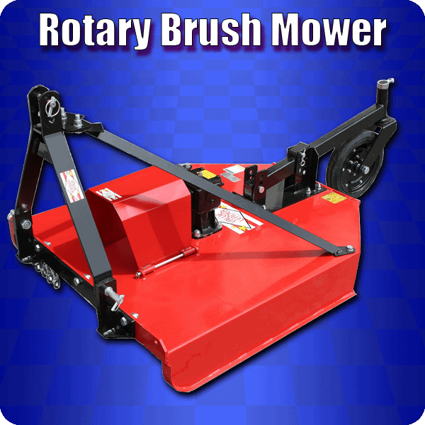 rotary brush mower